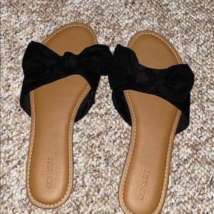 Black Bow Sandals